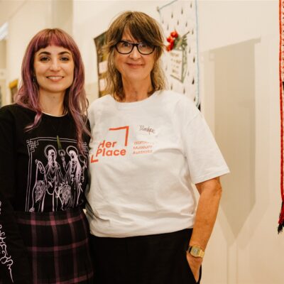 Artist Tal Fitzpatrick and Her Place Board Director Penelope Lee -  Photographer Breanna Dunbar